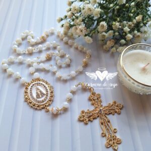 Terço Noiva Nossa Senhora Aparecida Cristal