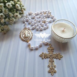 Terço Noiva Nossa Senhora Aparecida Pérola